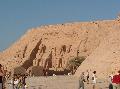 II. Ramses sziklatemploma Abu Simbelben, a szudni-egyiptomi hatron